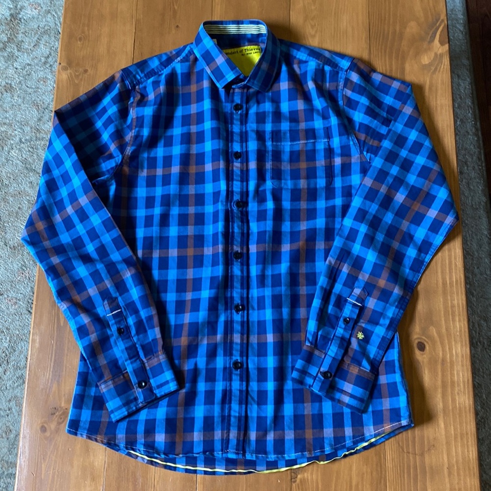 Men’s Button Down Shirt. Descendant of Thieves. Medium. Only 166 made.